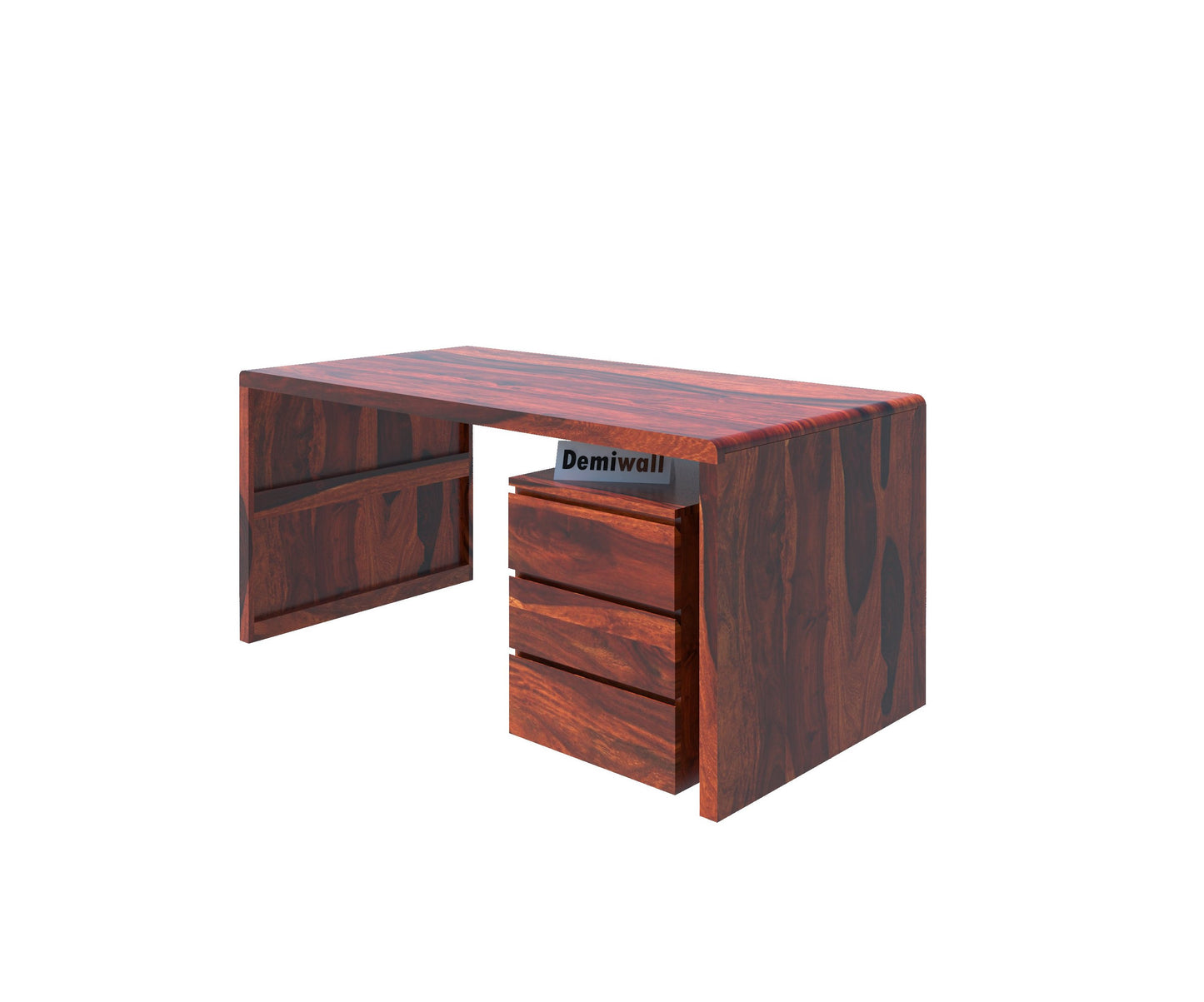 Avain Solid Wood Large Study Table In Honey Oak