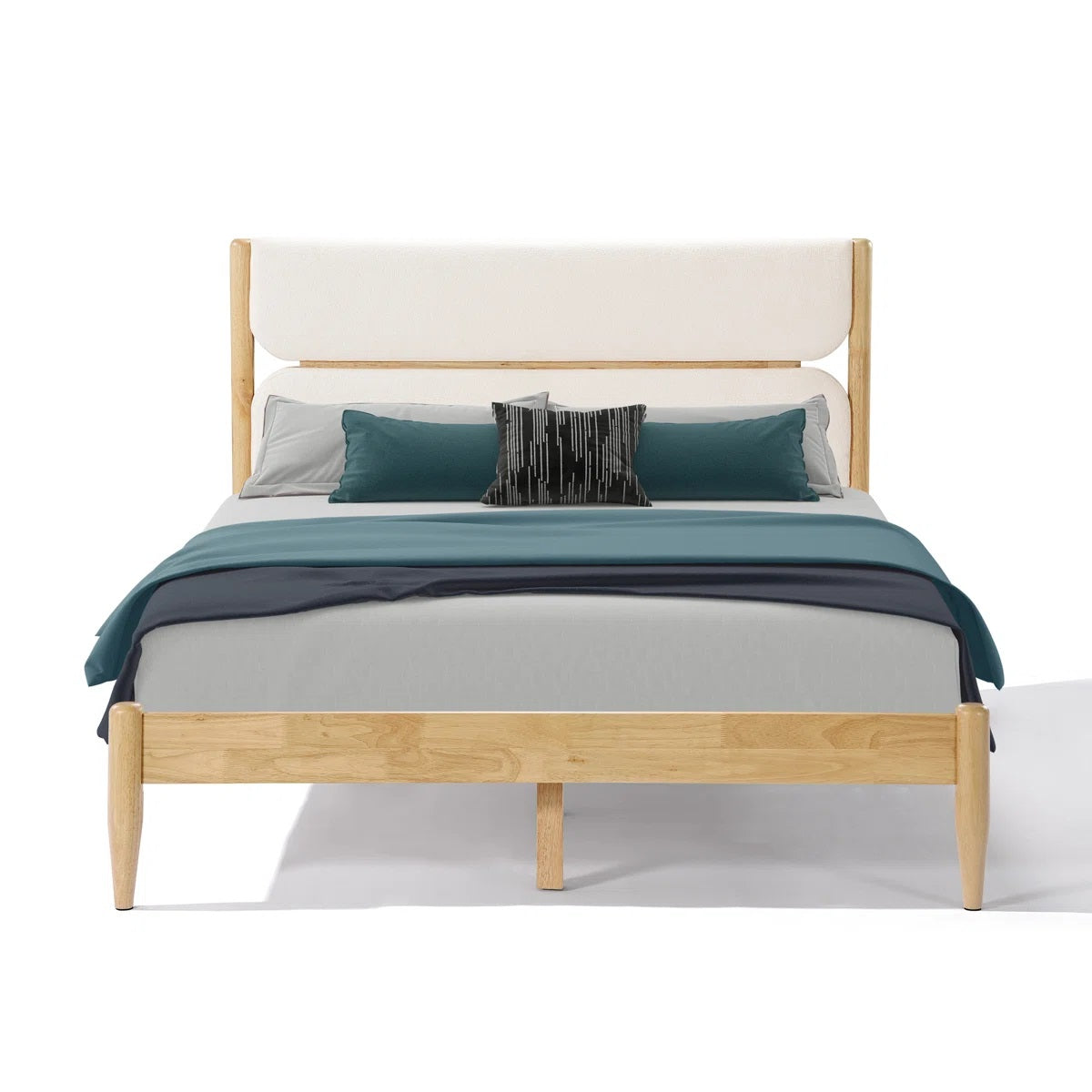 Solid Wood King Size Bed For Bedroom