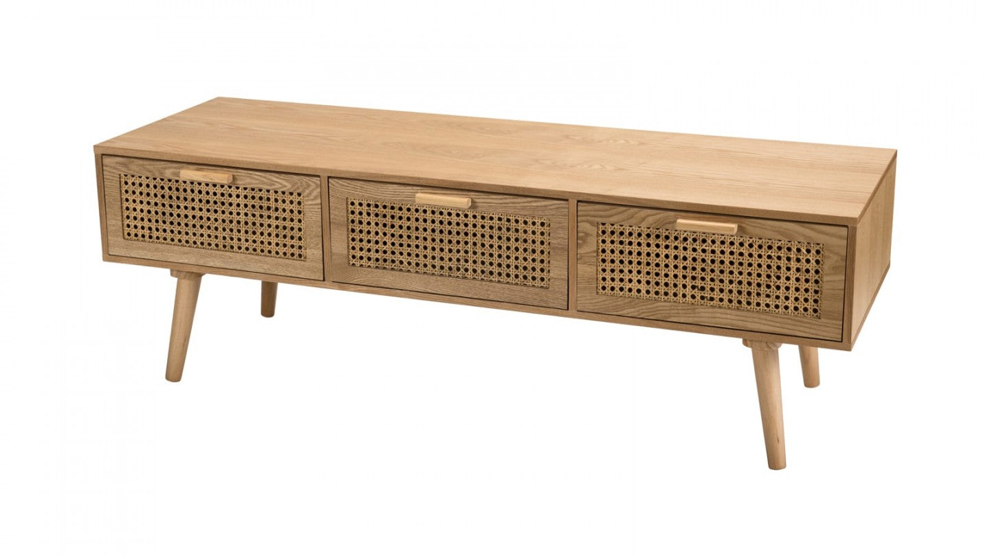 Homfab  Mango Wood Coffee Table  3-drawer sideboard  For Living Room Furniture