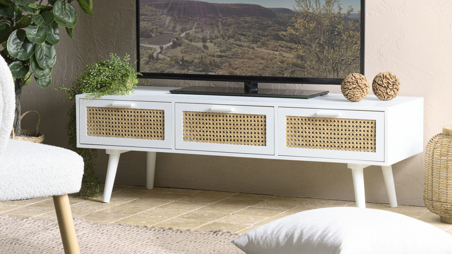 Homfab  Mango Wood Coffee Table  3-drawer sideboard  For Living Room Furniture