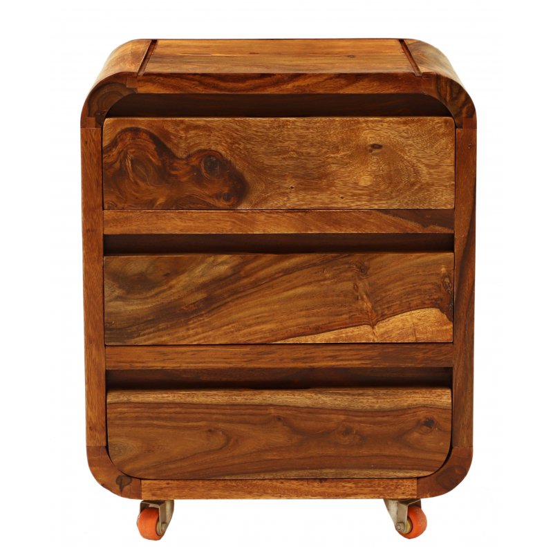 Baliya Solid Mango Wood Sideboard In Walnut For Lining Room Furniture