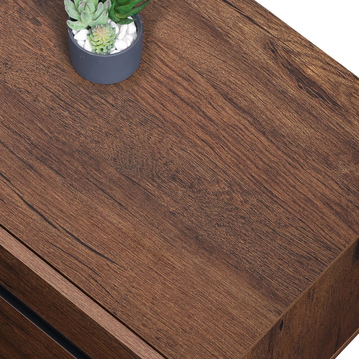 Solid Wood 4 Door Storage Tv Cabinet In Teak Finish for living room