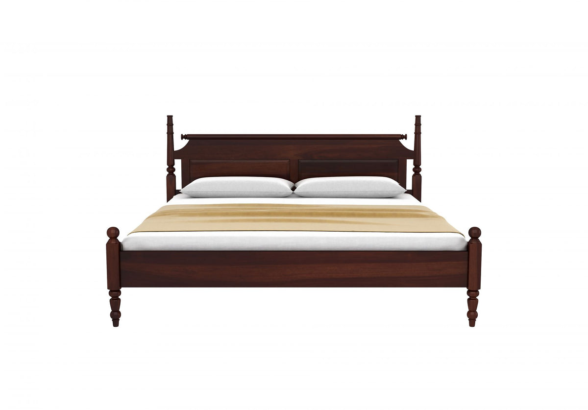 solid wood king size bed