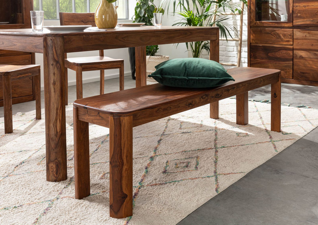Segure Solid Wood Bench In Provincial Teak For Living Room Furniture