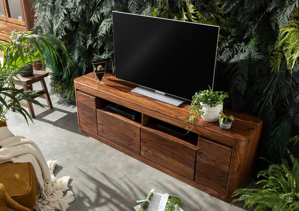 Segur Solid Wood Tv-Unit In Provincial Teak Finish For Living Room Furniture