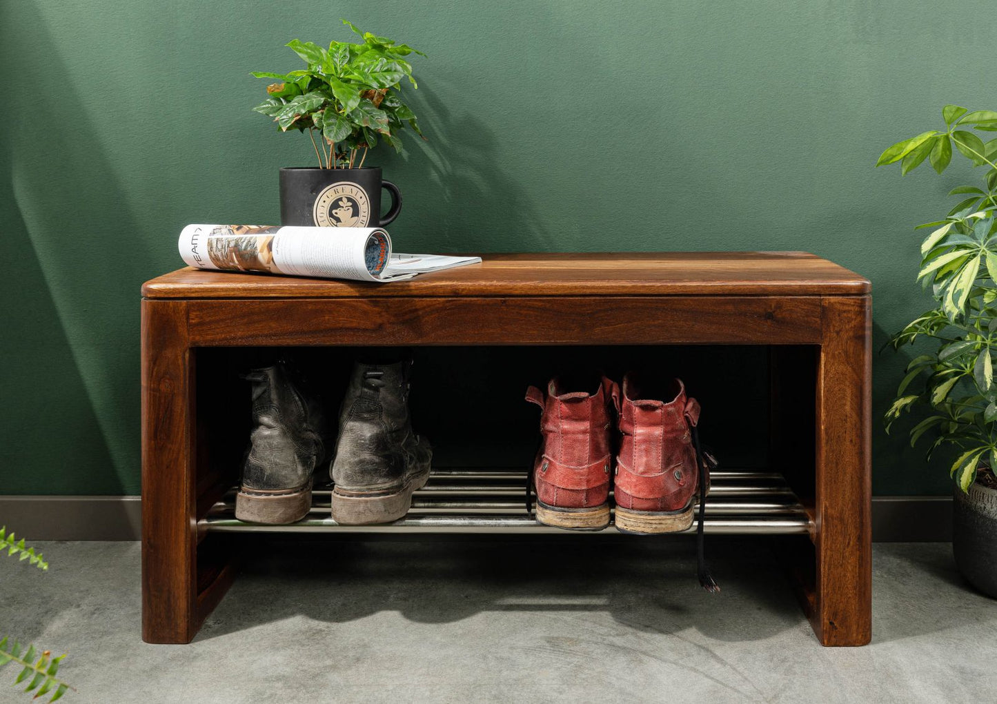 Segur Solid Wood Shoe Rank In Provincial Teak Finnish For Living Room Furniture