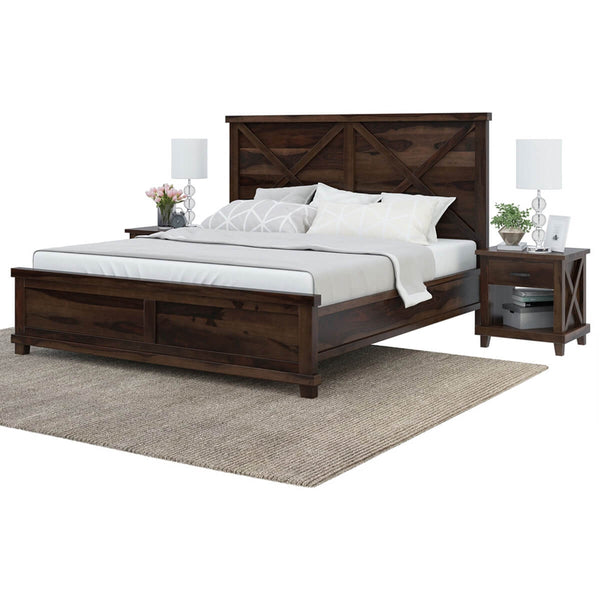 Royal Place Sheesham Wood King Size Bed For Bedroom Furniture