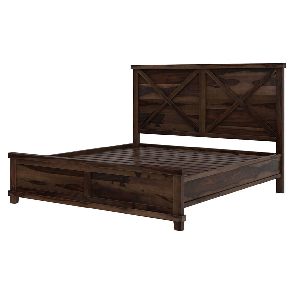 Royal Place Sheesham Wood King Size Bed For Bedroom Furniture