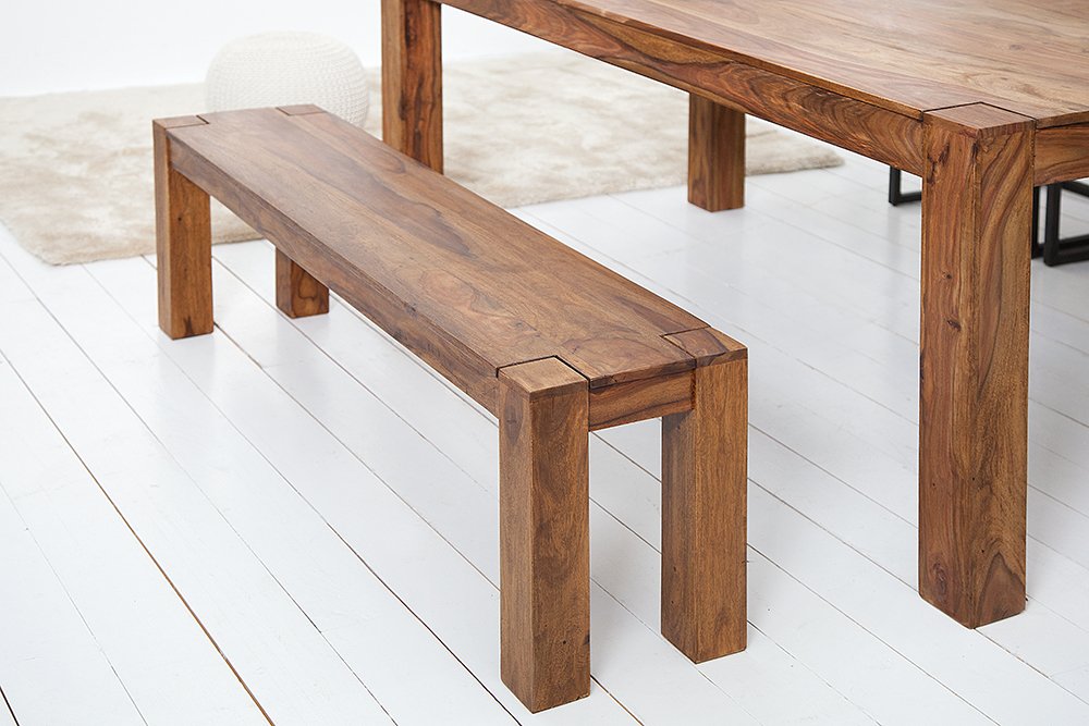 Reto Sheesham Wood Bench For Dining Room Furniture