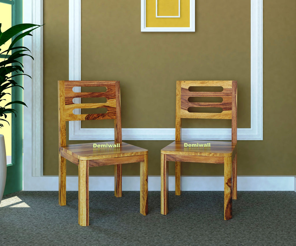Kia Sheesham Wood Chair Set Of 2