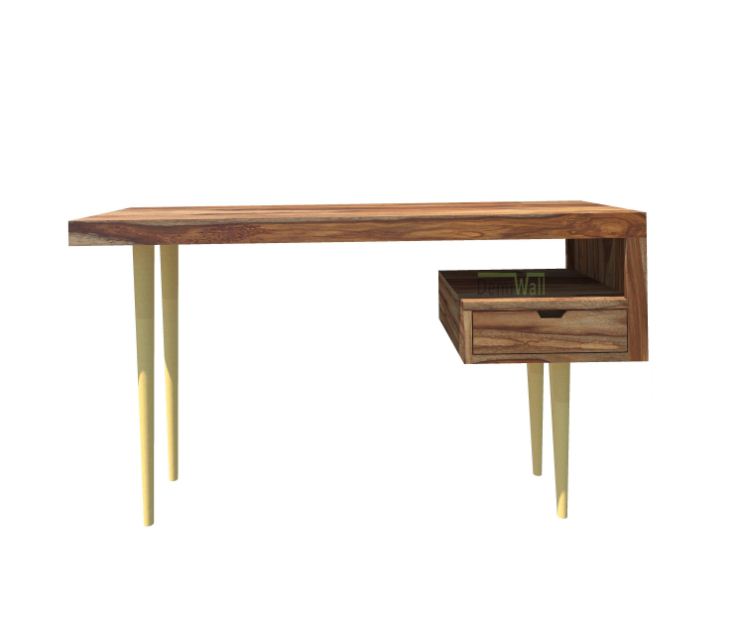 onyx sheesham wood study table in natural finish