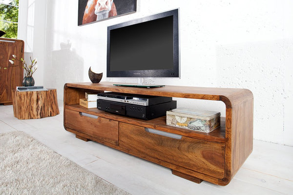 reto sheesham wood media unit for living room furniture