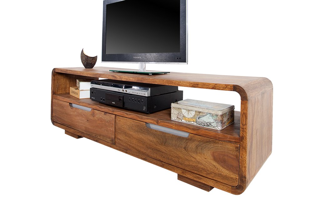 reto sheesham wood media unit for living room furniture