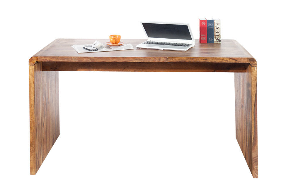 Jax Sheesham Wood Large Study Table | Computer Table | Office Table In Natural Finish