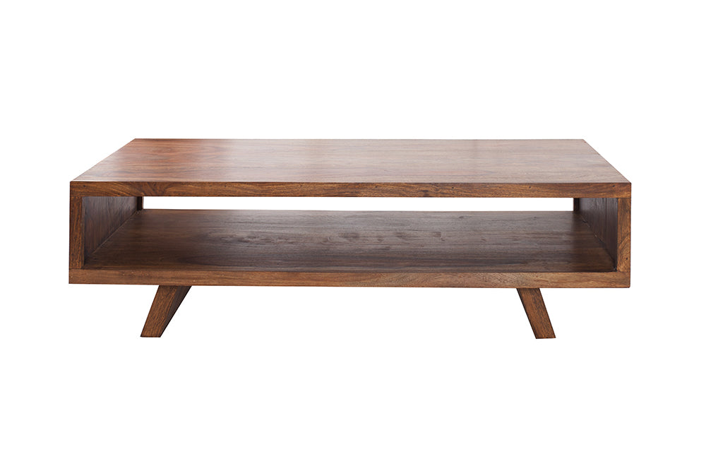 Reto Sheesham Wood Coffee Table For Living Room Furniture #001