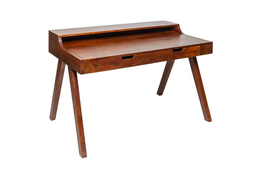 Steven Solid Wood Study Table In Honey Oak Finish  For Study Room Furniture