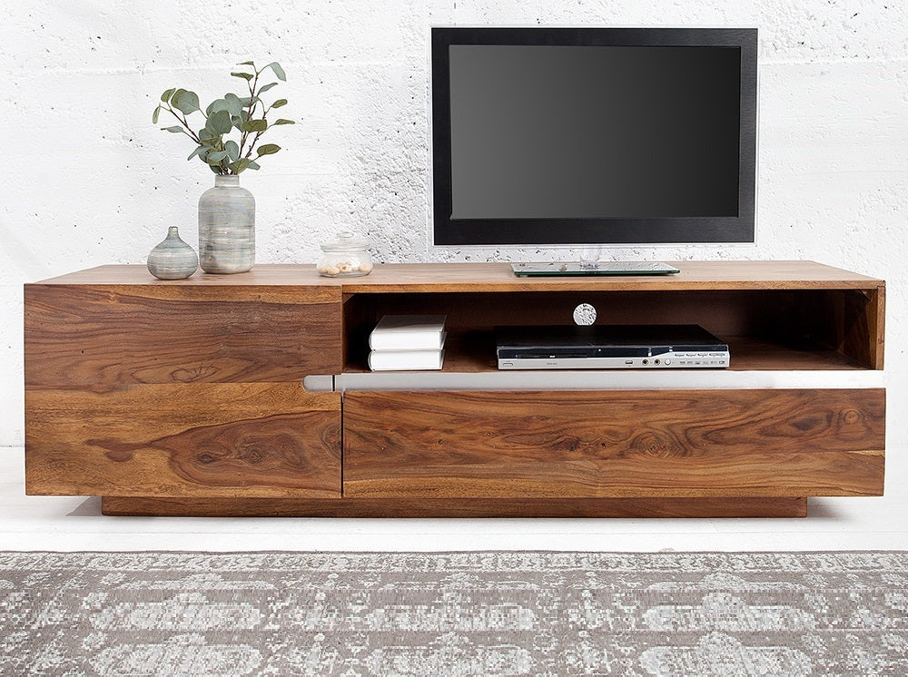 Reto Sheesham Wood Media Unit For Living Room Furniture
