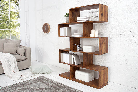 Reto Sheesham Wood Wall Stand For Living Room Furniture