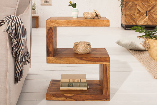 Reto Sheesham Wood End Table For Living Room Furniture