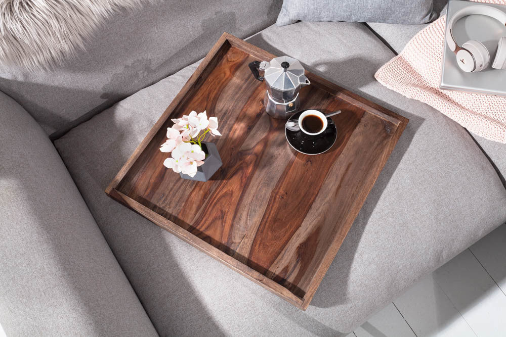 Reto Sheesham Wood Tray For Kitchen Furniture