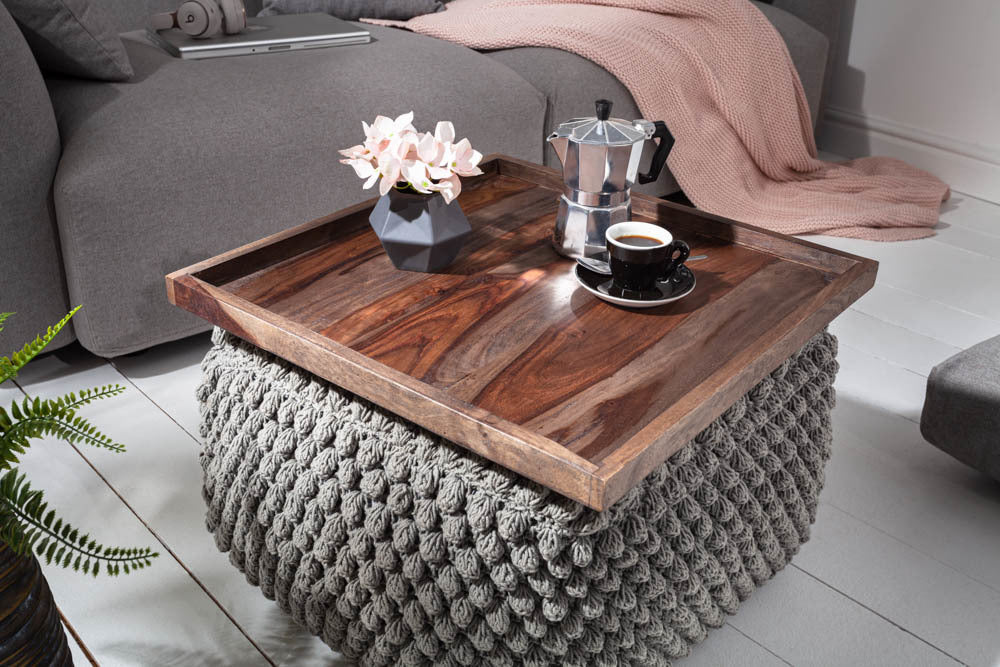 Reto Sheesham Wood Tray For Kitchen Furniture