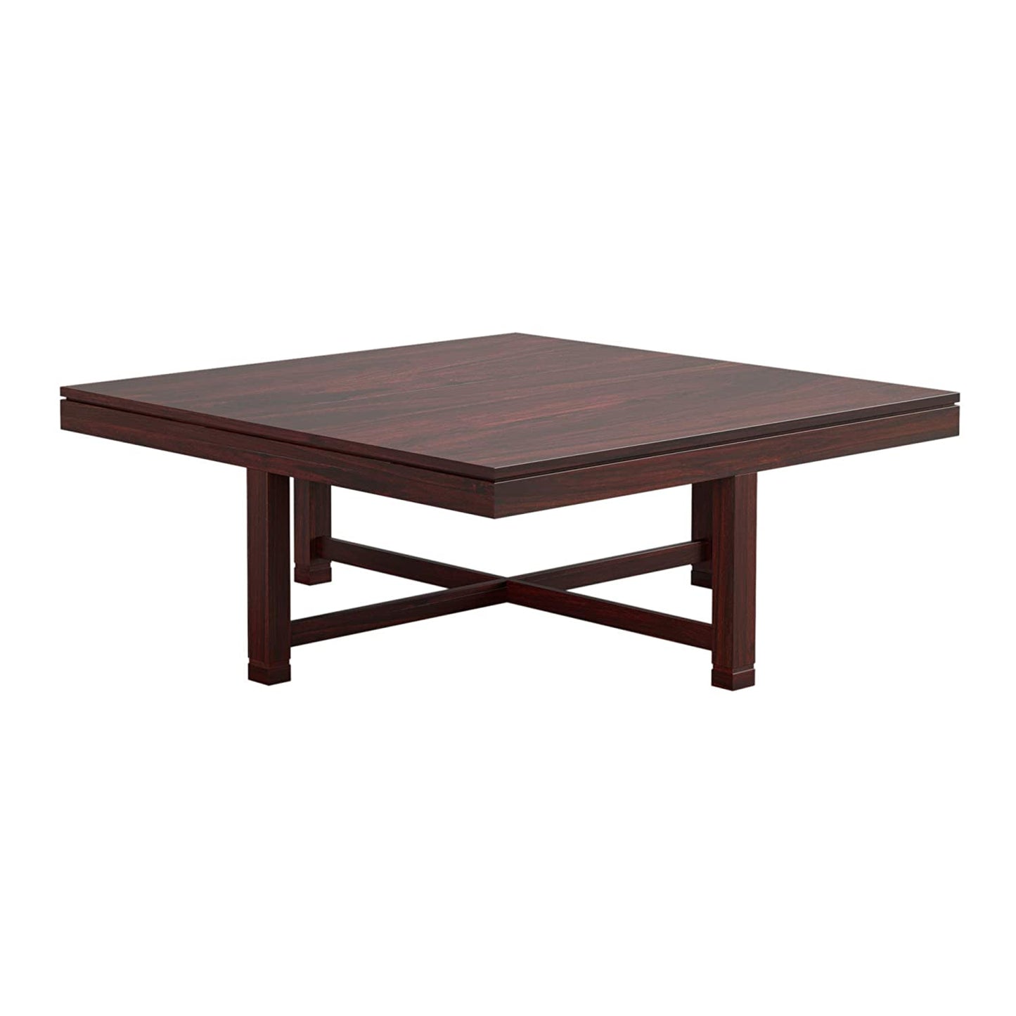 Alpha Solid Wood 4 Stool Coffee Table