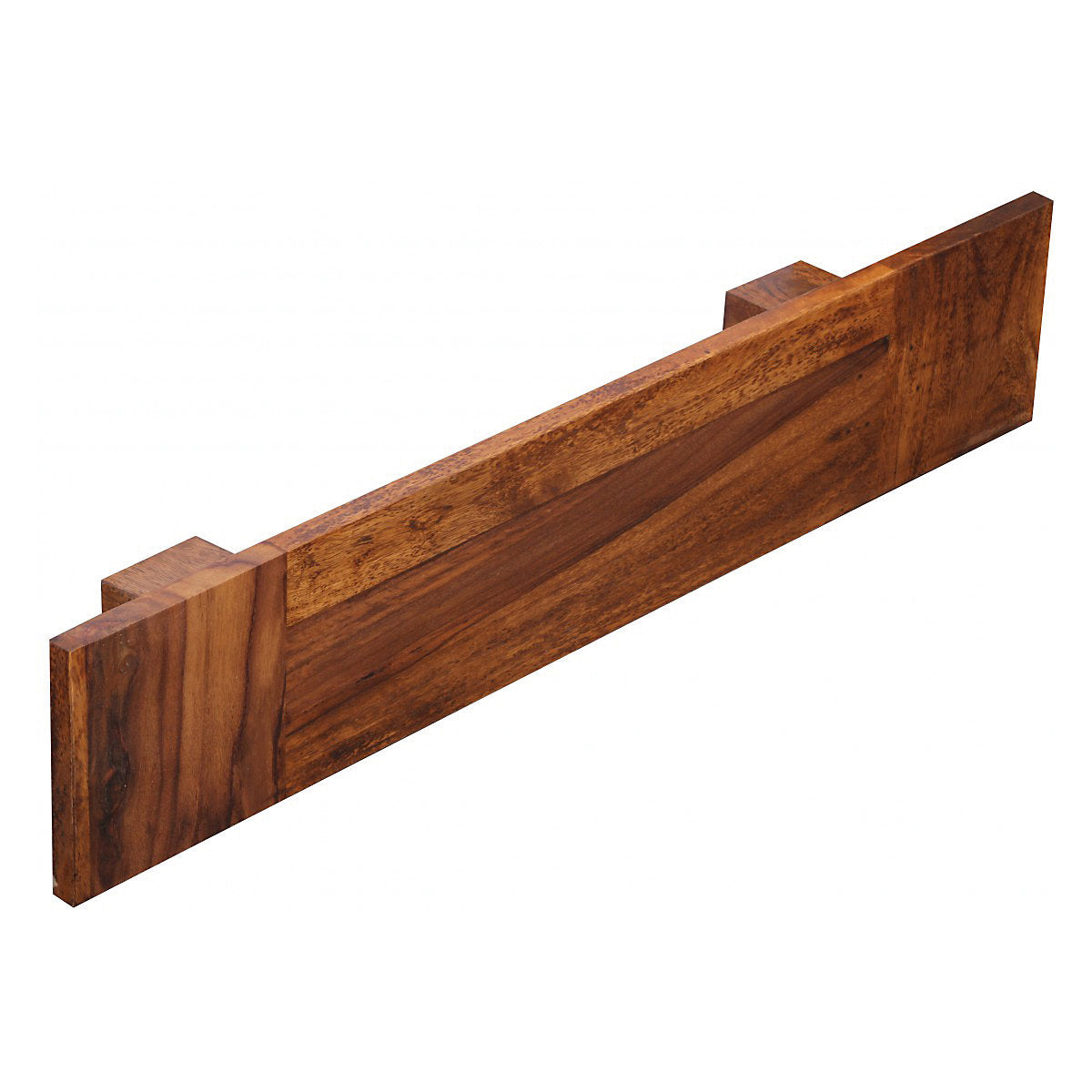 Timbe Task Sheesham Wood Wall Rank  In Natural Teak For Living Room Furniture