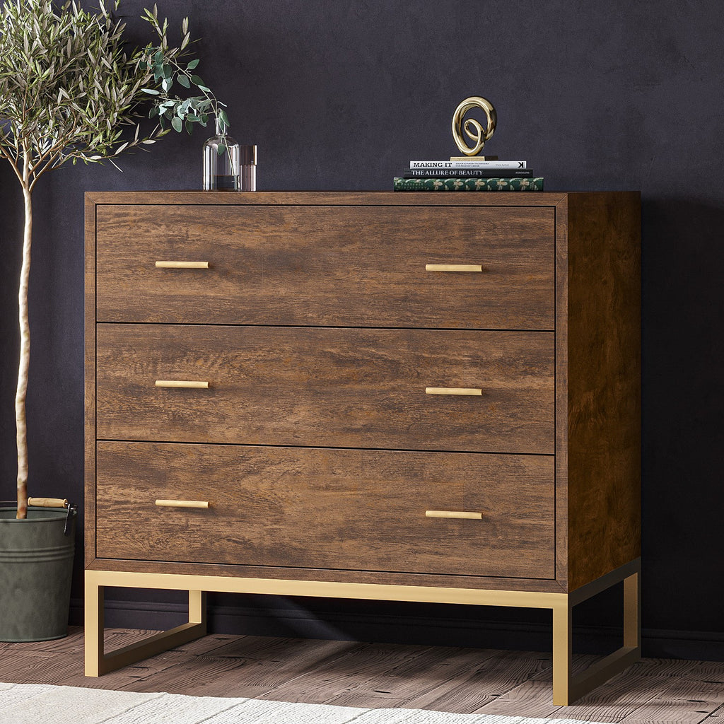 Demiwall Mango Wood Chest Of Drawers In Provincial Teak Finish Living Room