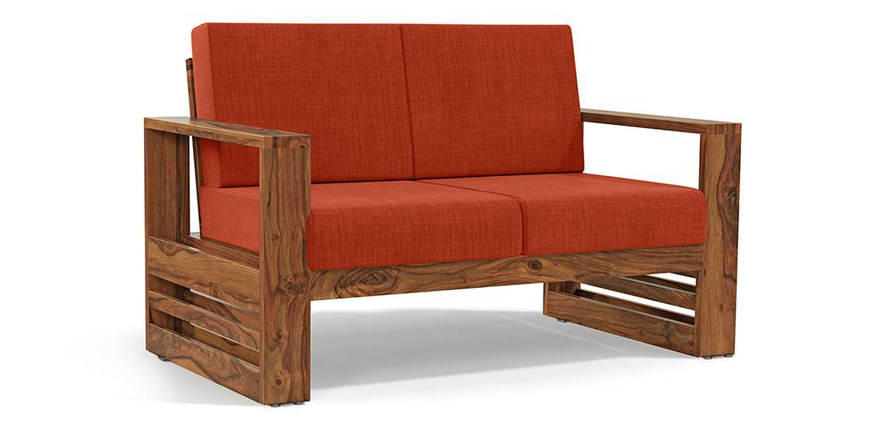 Aspen Sheesham Wood 6 Seater Sofa Set In Natural Teak
