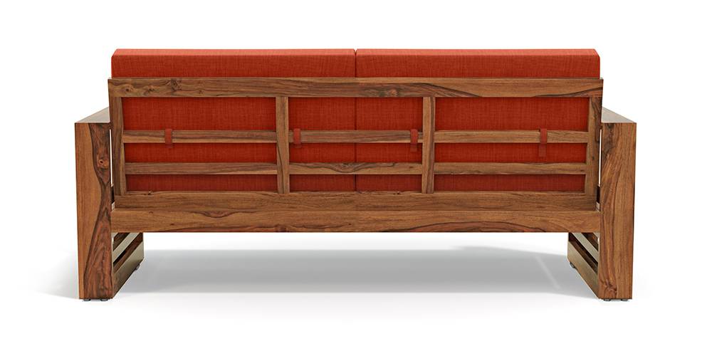 Aspen Sheesham Wood 6 Seater Sofa Set In Natural Teak