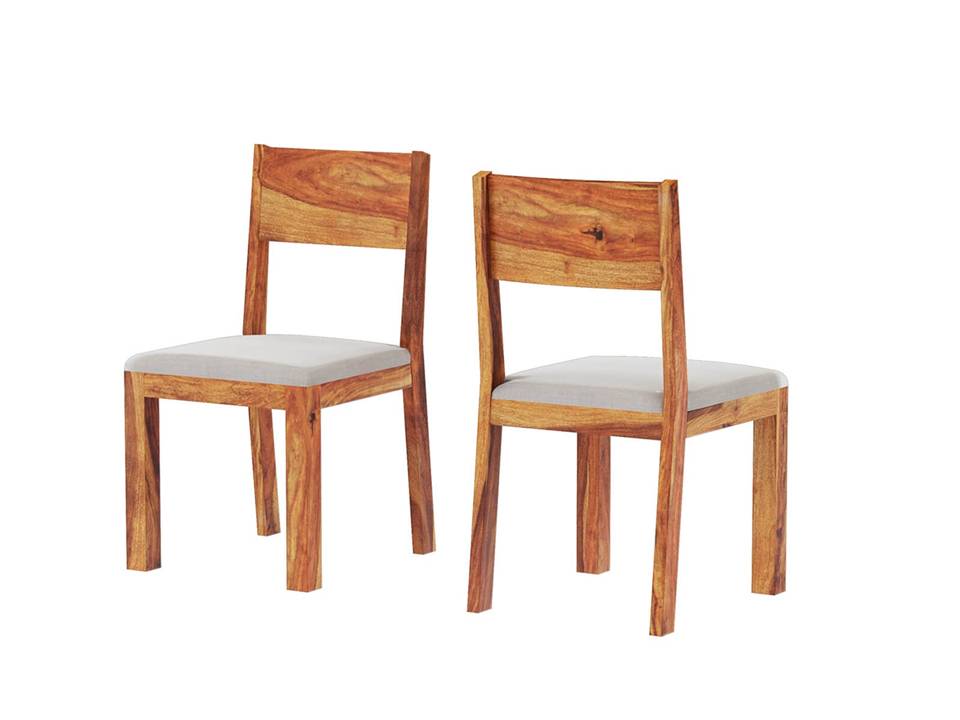 Royal Place Sheesham Wood Chair Set Of 2 For Dining Room Furniture