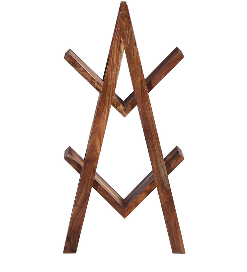 Alex Solid Sheesham Wood 2 Shelf Bookcase In Provincial Finish