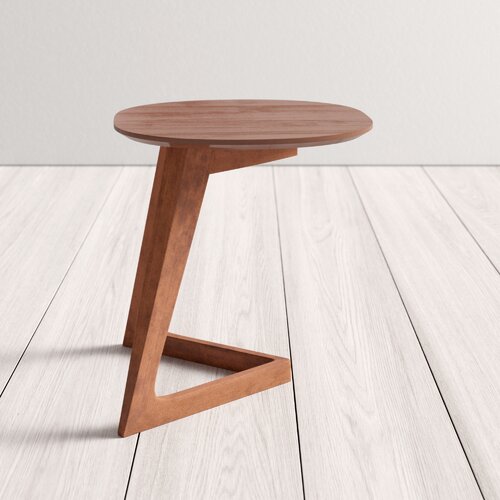 Bhumi Solid Wood Nesting Table In Natural Teak Finish For Living Room Furniture
