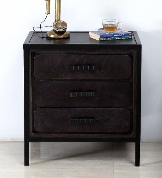 Ruben Bedside Table Made Of Sheesham Wood