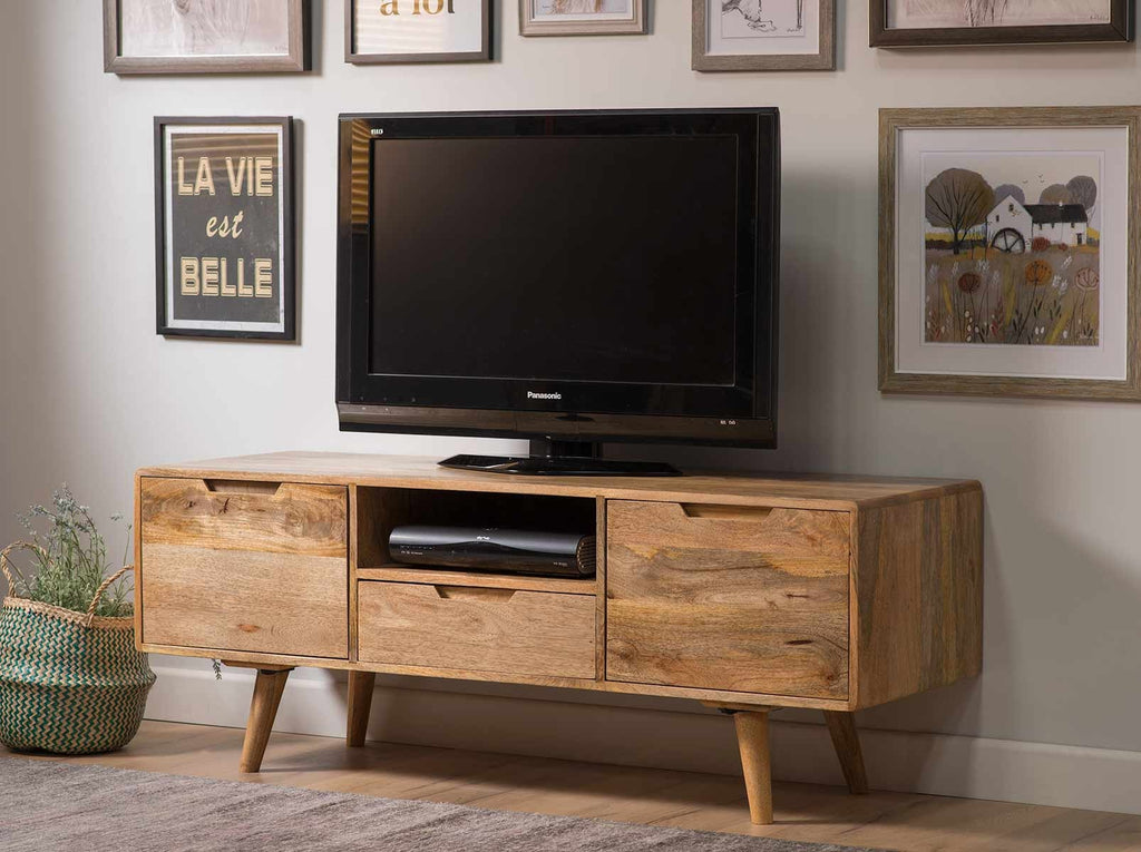 bhohwmiana Mango Wood Tv-Unit  For Living Room Furniture,