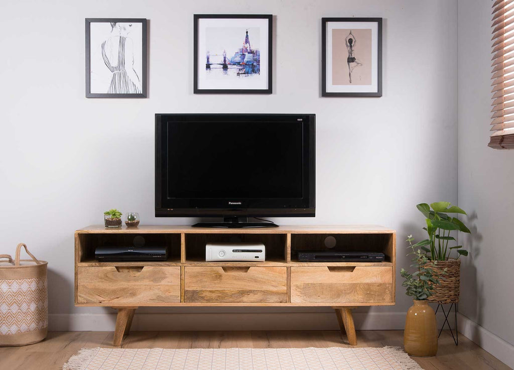 bhohwmiana Mango Wood Tv-Unit  For Living Room Furniture