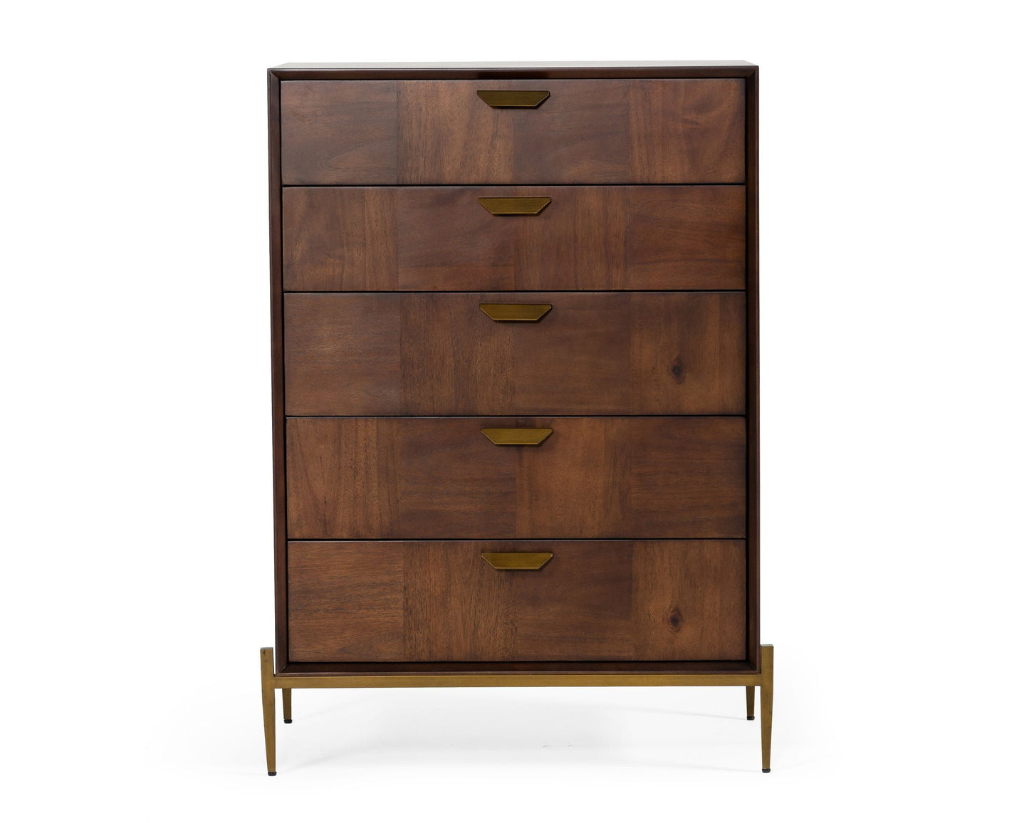 Homerange Mango Wood 5 Drawers In Provincial Teak Finish Living Room