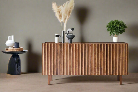 Arko Sideboard Four Doors Made Of Solid Mango Wood