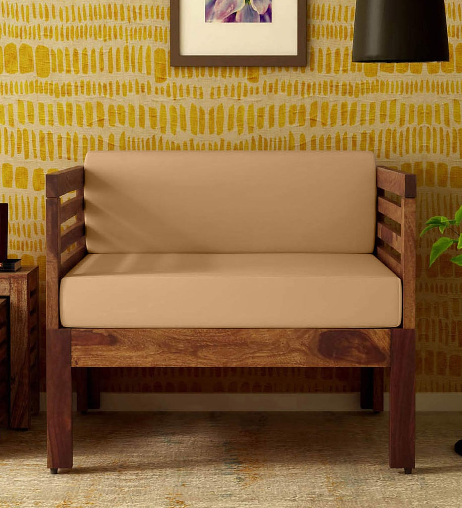 Citijen Sheesham Wood One Seater Sofa For Living Room & Bedroom Furniture