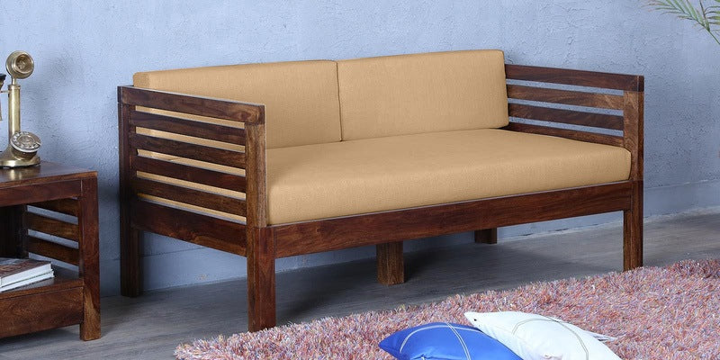 Citijen Sheesham Wood Two Seater Sofa For Living Room