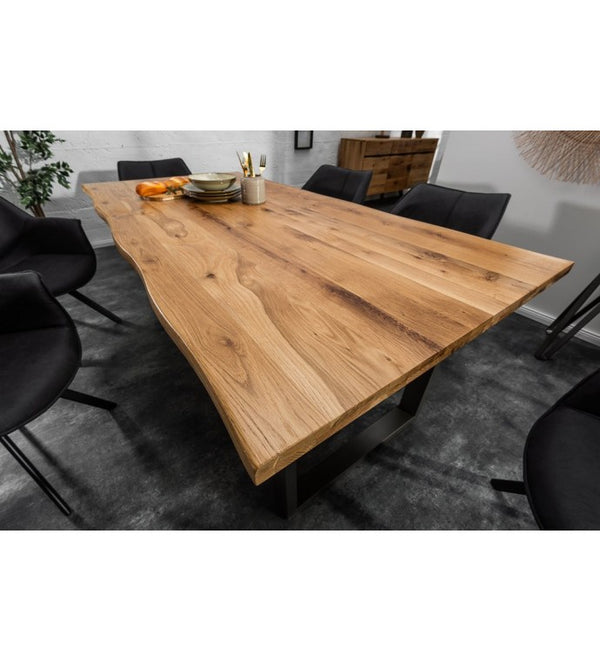 Uvi Sheesham Wood 6 Seater Dining Table In Nutural Finish